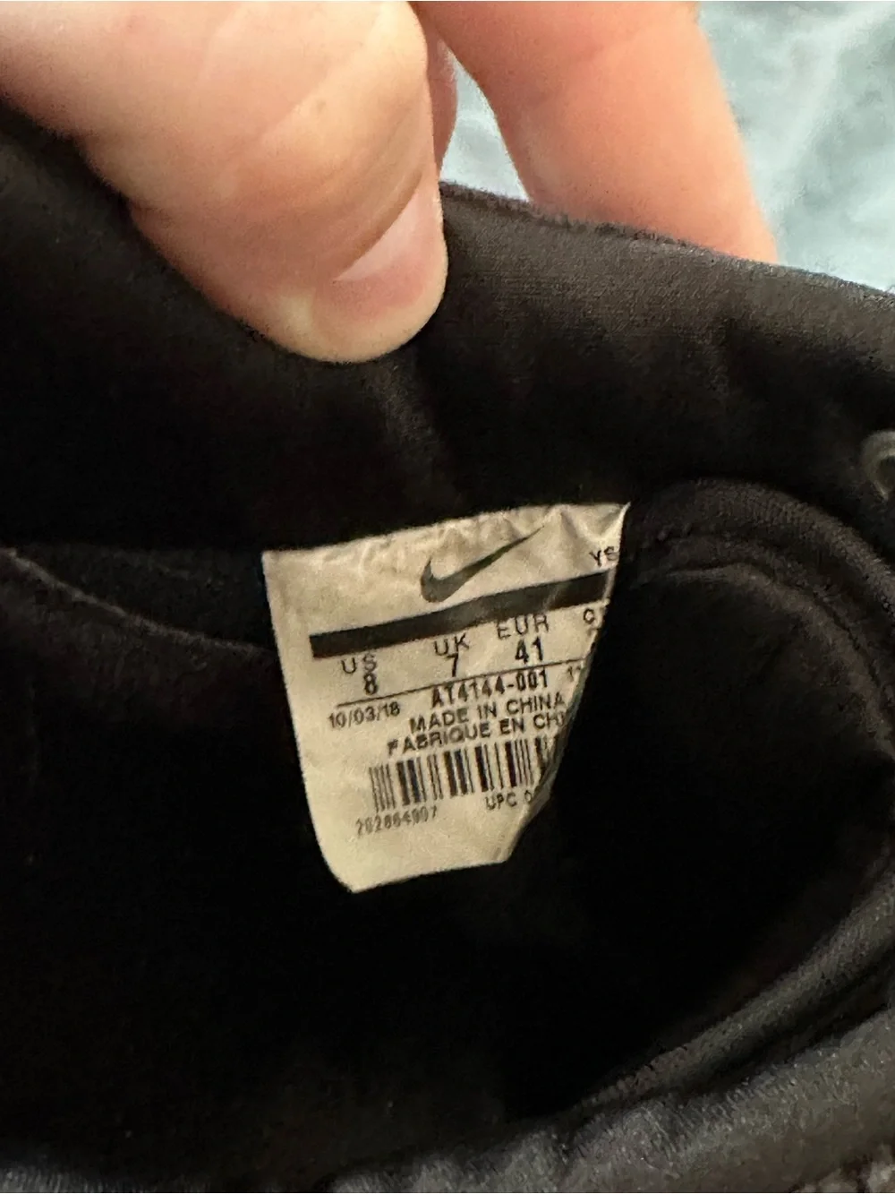 Nike Women’s Black Velvet Sneakers